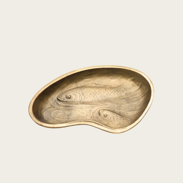 1960s Japanese Patinated Bronze Puddle Dish by Tsuda Eiju