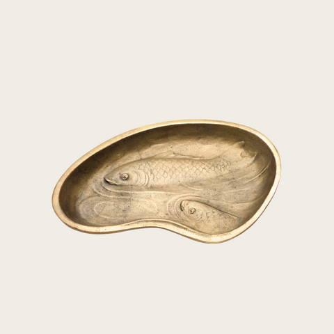 1960s Japanese Patinated Bronze Puddle Dish by Tsuda Eiju