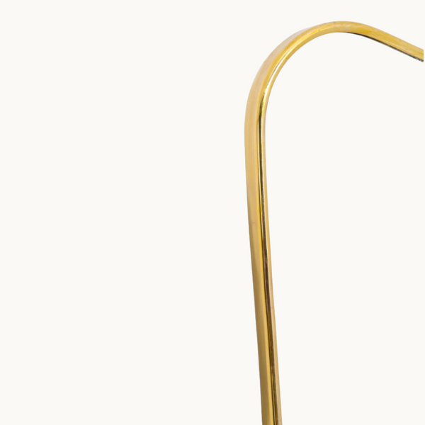 Italian Brass Wall Mirror in the Manner of Gio Ponti