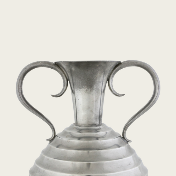 1944 Art Deco Pewter Vase by CG Hallberg