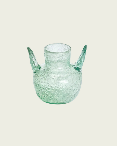 1940s Swedish Ture Berglund Hand Blown Glass Vase
