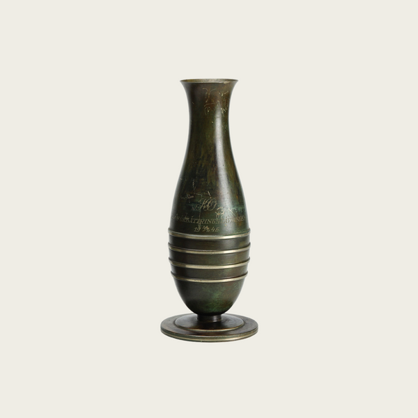 1930s Swedish Bronze Vase by Carl-Einar Borgström for Ystad Metall
