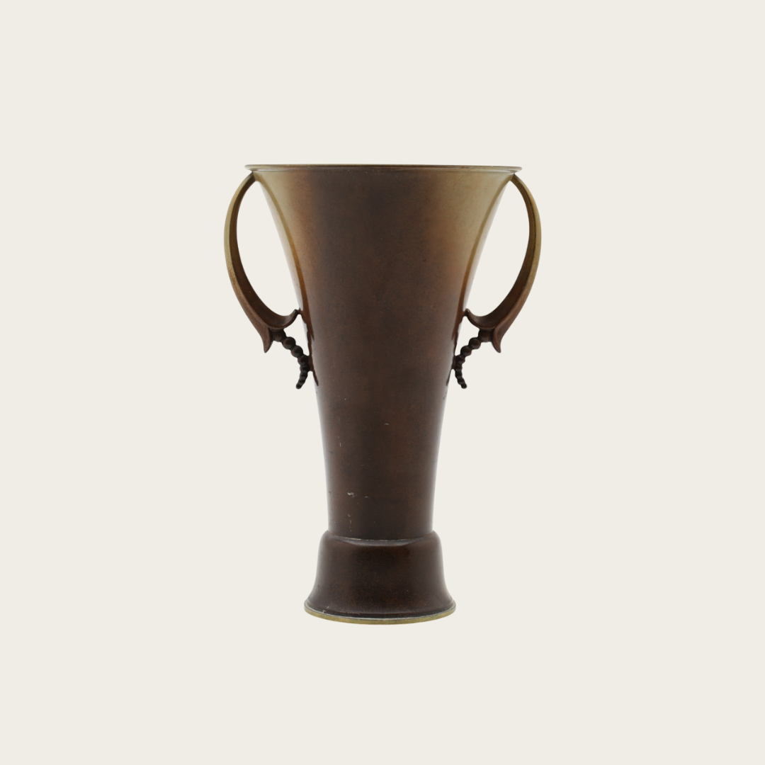1955 Bronze Swedish Grace Vase by Ystad Brons
