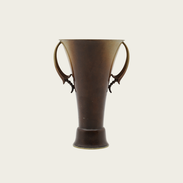 1955 Bronze Swedish Grace Vase by Ystad Brons