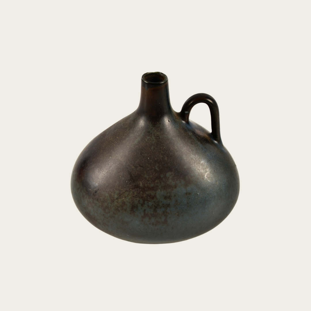 Stoneware Bud Vase with Handle by Gunnar Nylund, Rörstrand