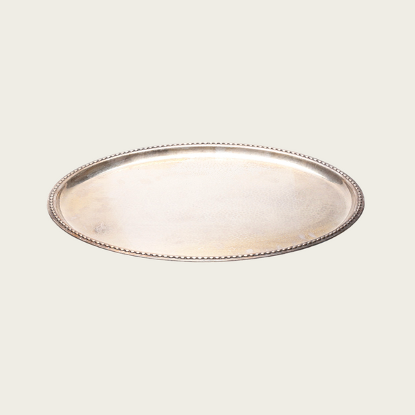 1960s Hammered Silver Tray by C.G Hallberg