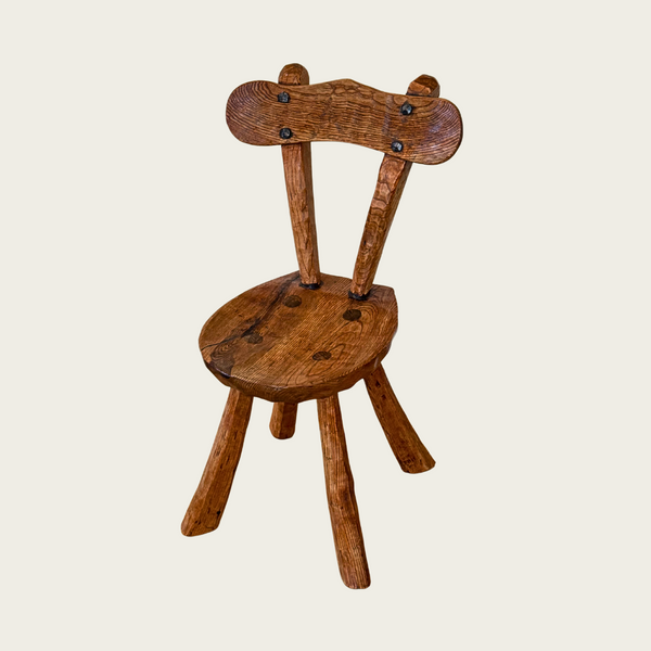 1960s French Brutalist Chair Attributed to Alexandre Noll