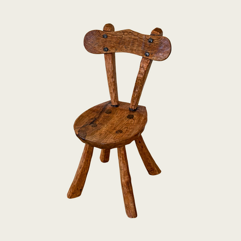 1960s French Brutalist Chair Attributed to Alexandre Noll