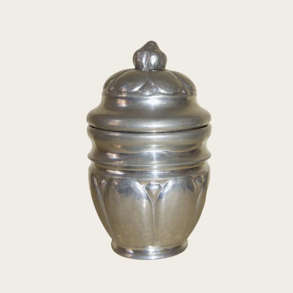 1960s Swedish Pewter Jar with Lid by Dansk Kunst