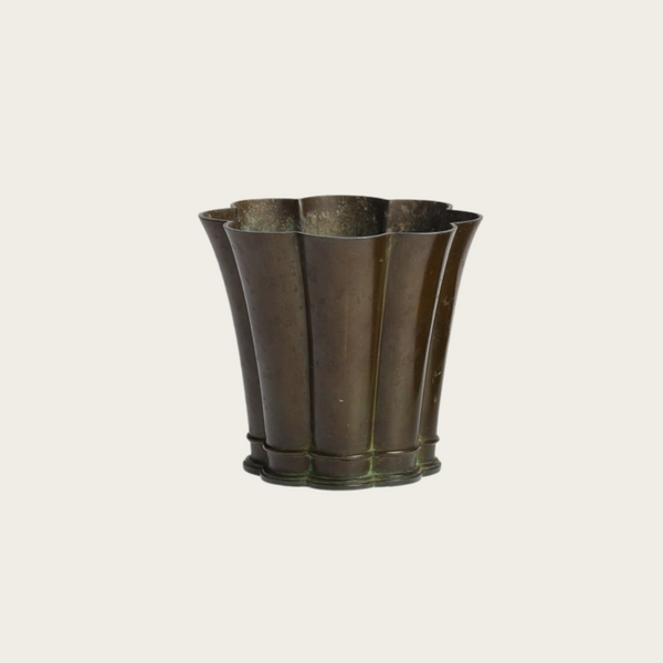 1940s Danish Just Andersen Patinated Bronze Vase
