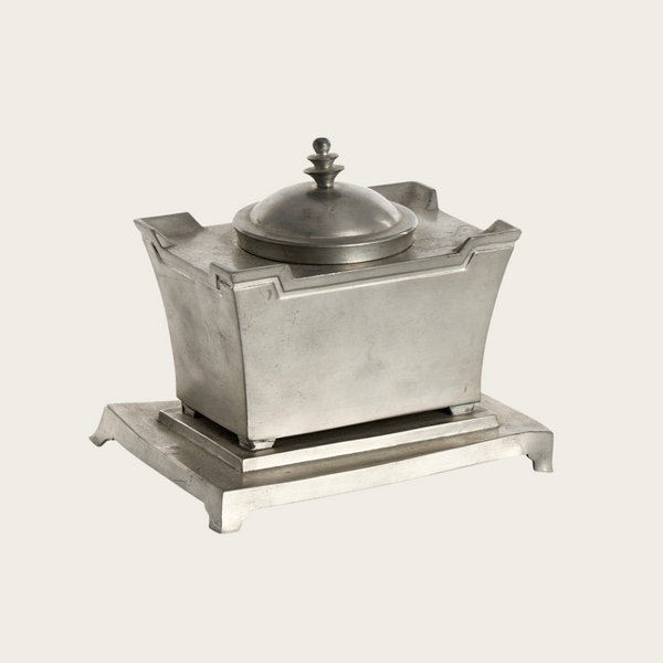 1920s Pewter Inkwell by Just Andersen