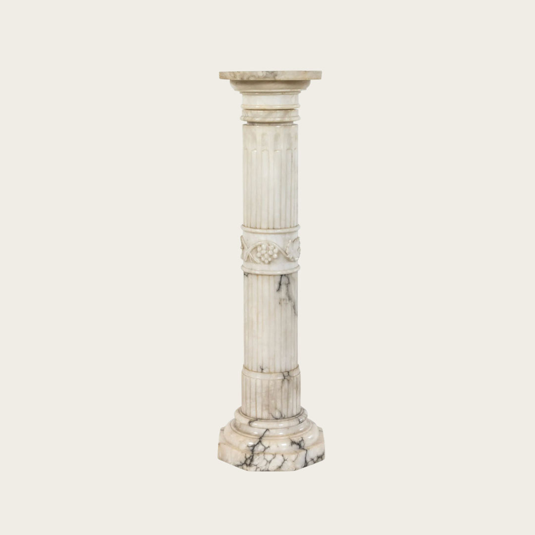 Late 19th Century Neoclassical Calcutta Marble Pedestal