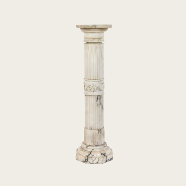 Late 19th Century Neoclassical Calcutta Marble Pedestal