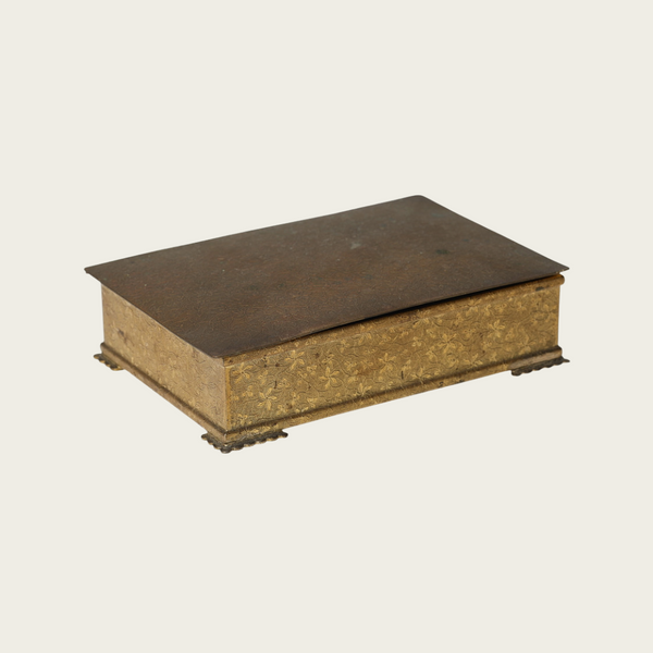 Bronze Box with Cast Foliage Pattern Throughout