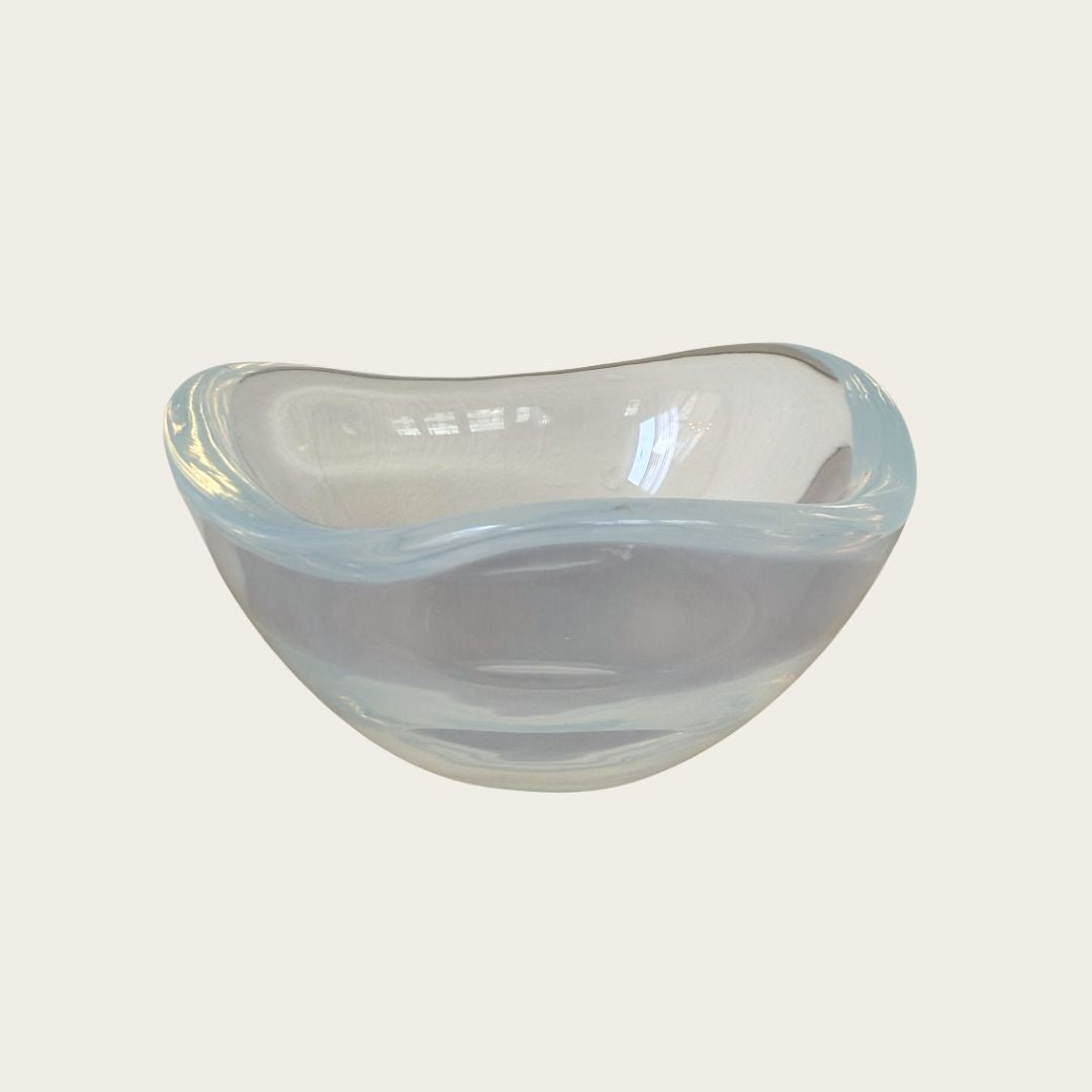 1950s Opal Glass Bowl by Sven Palmqvist for Orrefors