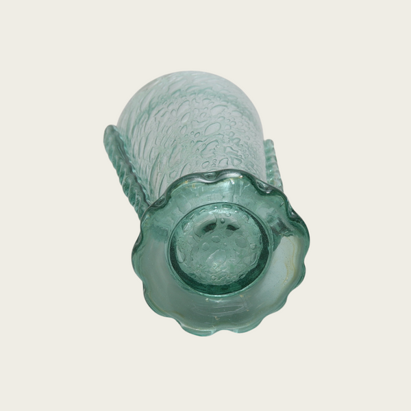 1940s Tall Wide Mouth Glass Vessel by Ture Berglund for Skansens Glasbruk