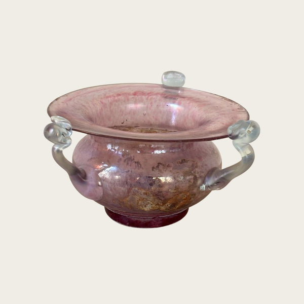 1960s Murano Seguso Handblown Glass Bowl