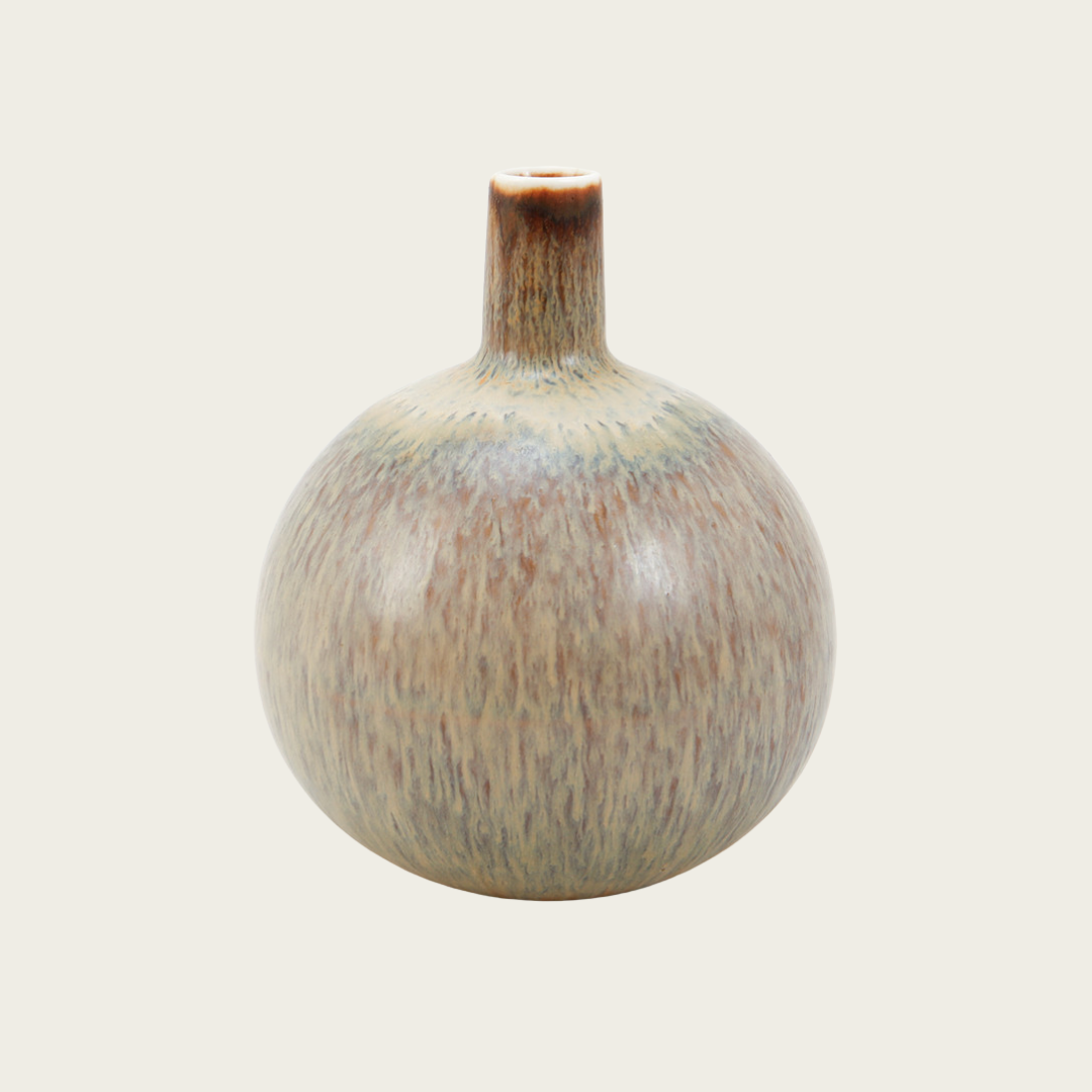 Carl-Harry Stålhane Glazed Stoneware Bottleneck Bud Vase for Rörstrand