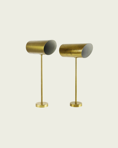 Pair of Brass Boréns Borås Wall Lamps