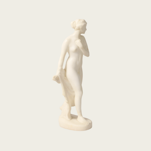 Alabaster Sculpture of a Woman by Rudolph Kaesbach (1873 - 1955)