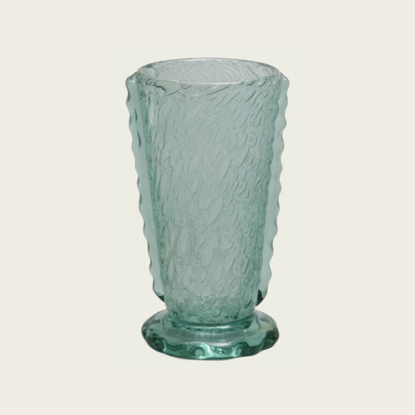 1940s Tall Wide Mouth Glass Vessel by Ture Berglund for Skansens Glasbruk