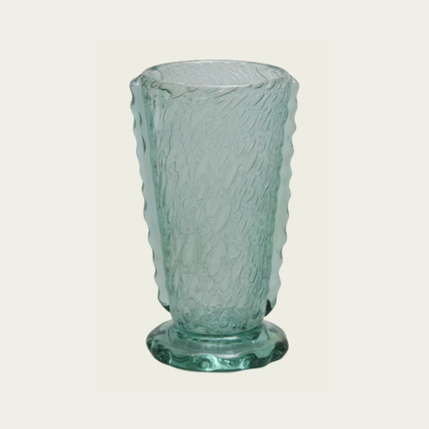 1940s Tall Wide Mouth Glass Vessel by Ture Berglund for Skansens Glasbruk