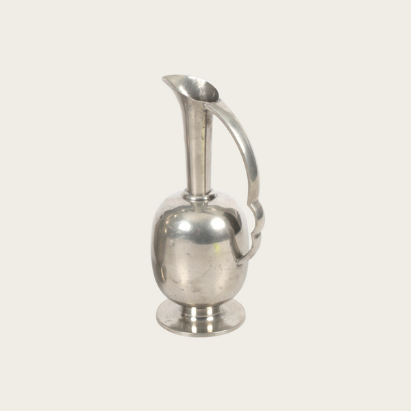 1930s Swedish Art Deco Pewter Jug by CG Hallberg