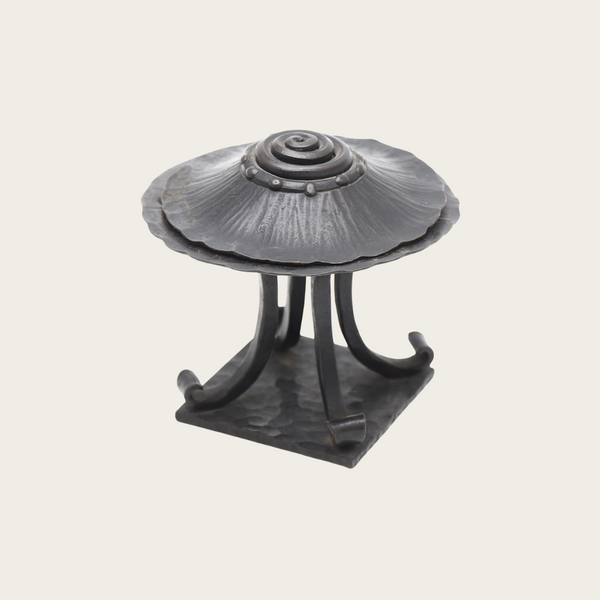 1970s French Art Deco Iron Bronze Incense Burner