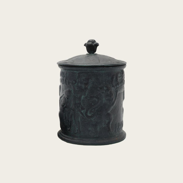 1800s Swedish Cast Iron Tobacco Jar