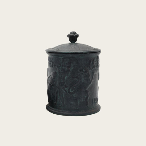 1800s Swedish Cast Iron Tobacco Jar