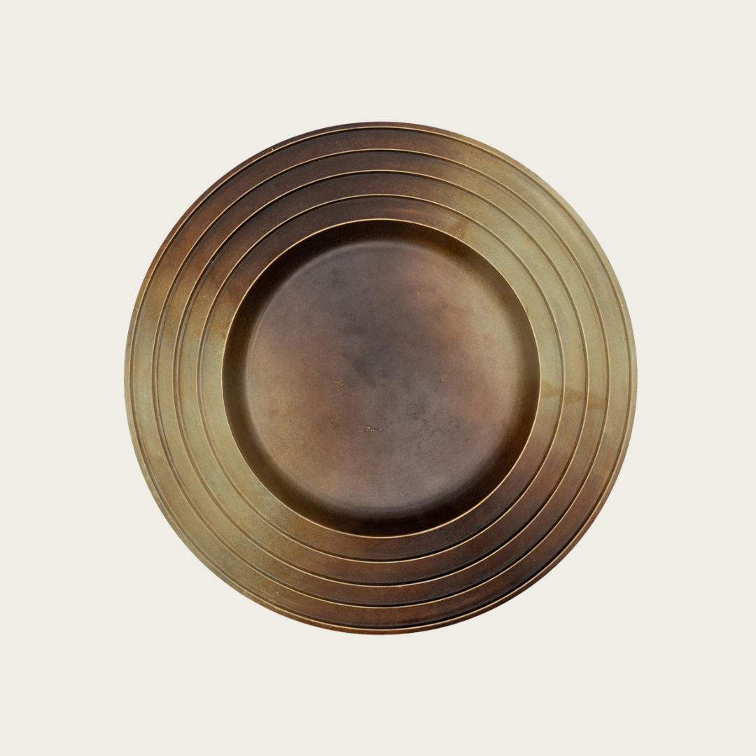 Art Deco Bronze Dish by Ivar Alenius Bjork for Ystad Metall