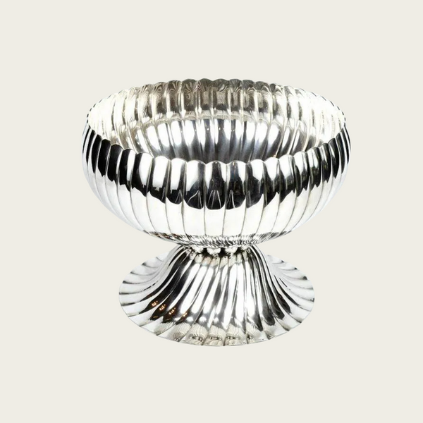1920s Josef Hoffmann for Wiener Werkstatte Silver Footed Bowl