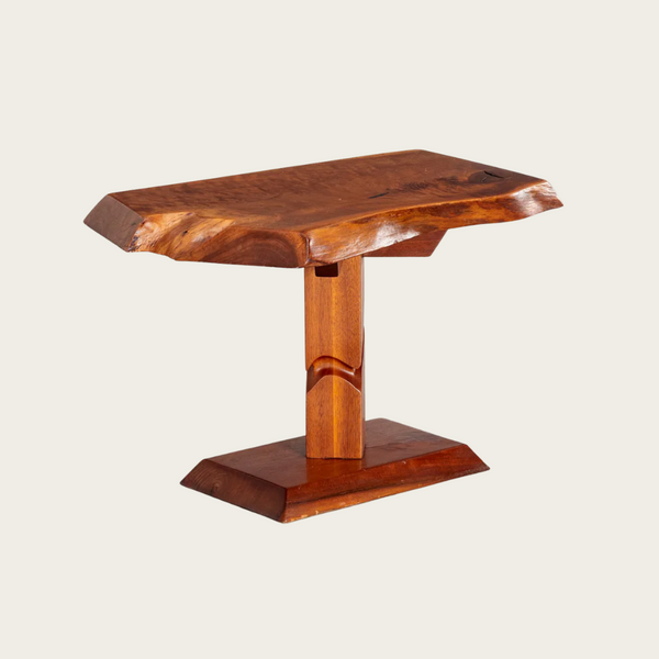 Live Edge Solid Walnut Side Table by Alan Rockwell