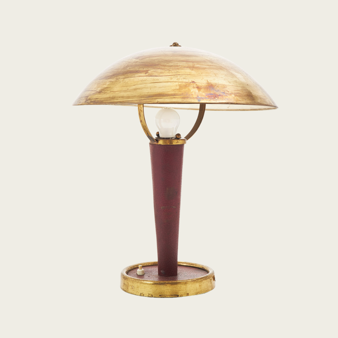1940's Art Deco French Table Lamp in the Style of Jacques Adnet