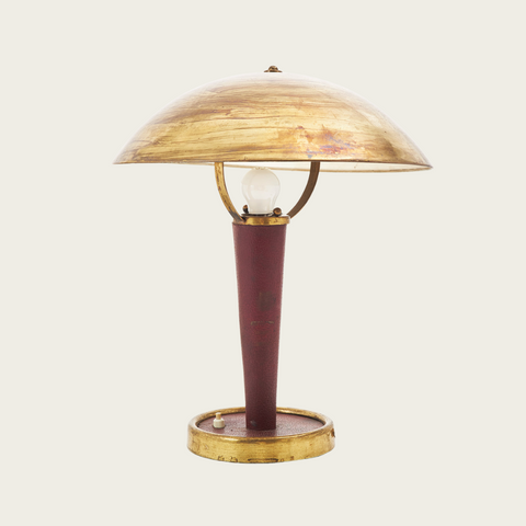 1940's Art Deco French Table Lamp in the Style of Jacques Adnet