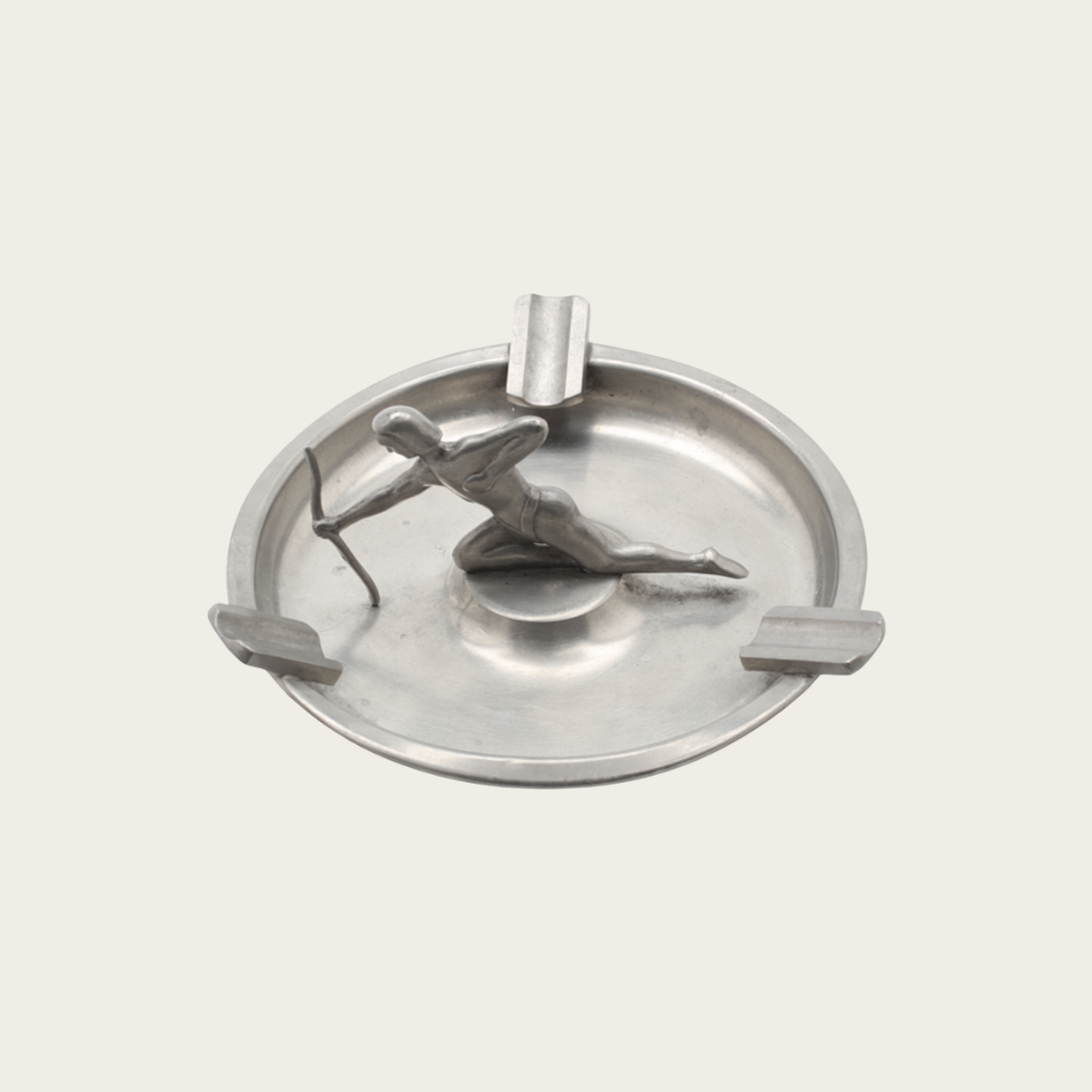 Art Deco Archer Ashtray by Svenska Metallverken (SvM) Handarbete for Svenskt Tenn