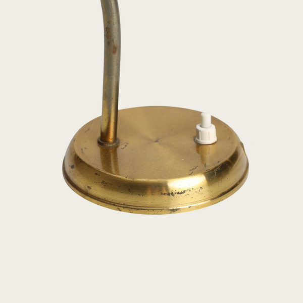 1940s Danish Brass Table Lamp