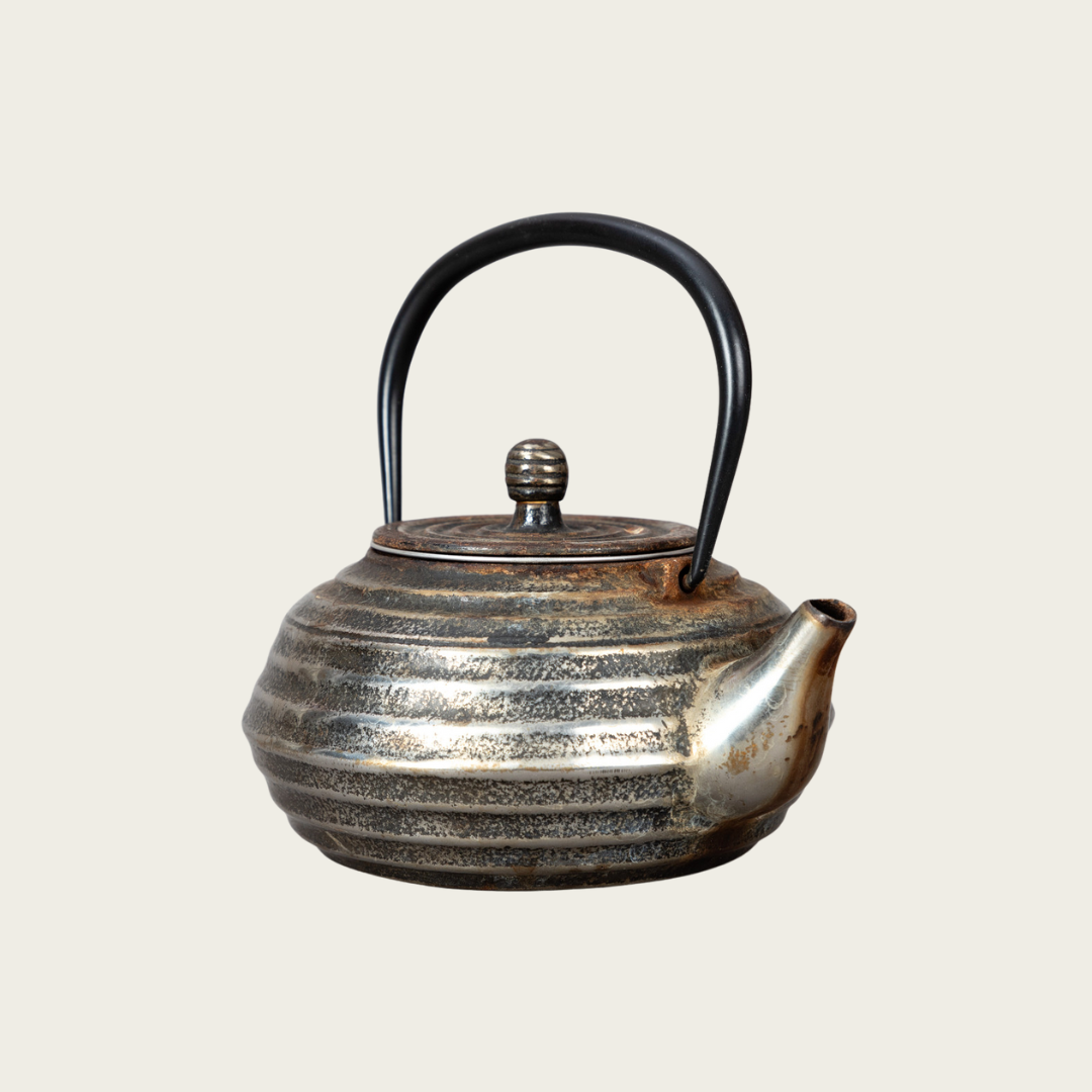 Japanese Silvered Iron Teapot