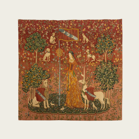 Lady with the Unicorn, " La dame à la licorne " “Touch” Tapestry