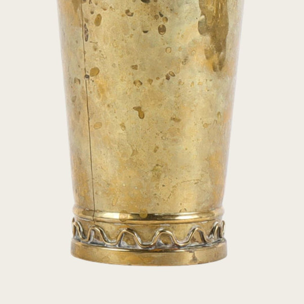 Hammered Brass Vase by Lars Holmström for Arvika