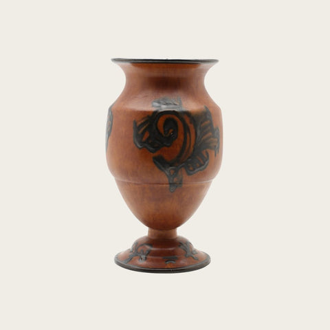 1930s Ceramic Baroque Urn by Gabriel Burmeister for Gabrielverk