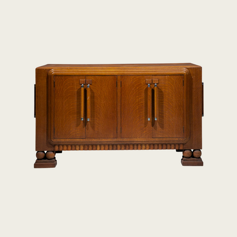 1930s French Art Deco Oak Sideboard