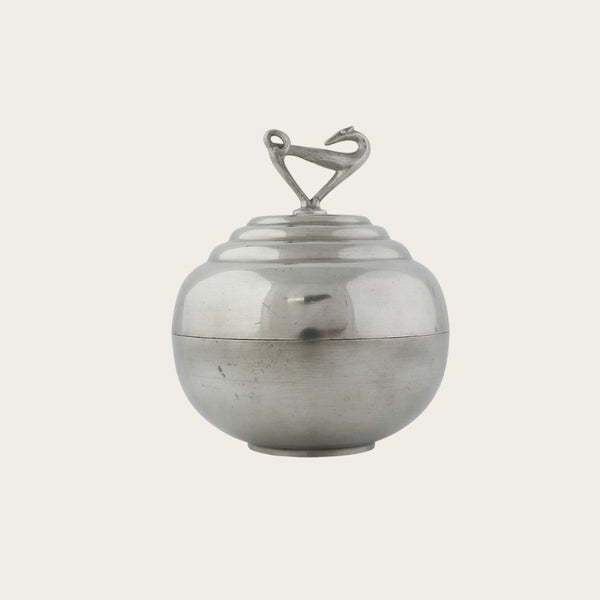 Swedish Grace Lidded Bon Bon Jar by CG Hallberg in the style of Sylvia Stave