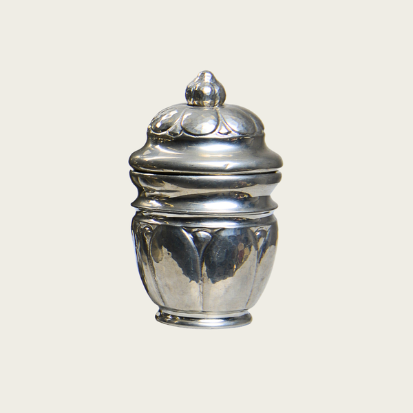1960s Swedish Pewter Jar with Lid by Dansk Kunst