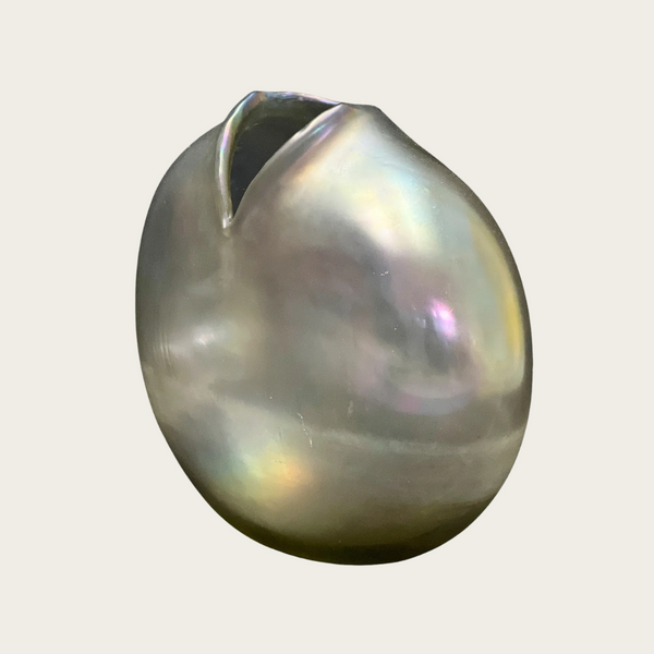 Iridescent Cast Glass "Millennium III" Vase by Alejandro Ruiz for Venini Murano