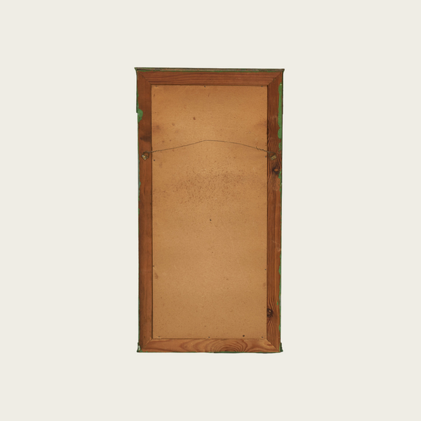 1930s Patinated & Painted Metal Swedish Grace Mirror