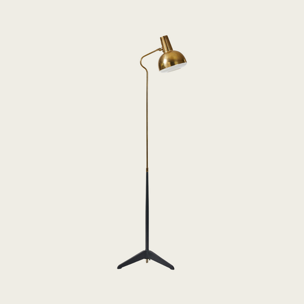 1950s Swedish ASEA Brass Floor Lamp