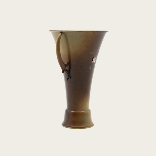 1955 Bronze Swedish Grace Vase by Ystad Brons