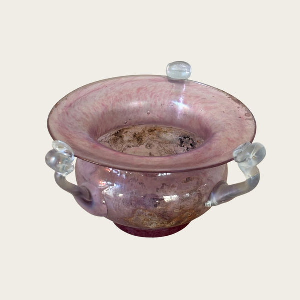 1960s Murano Seguso Handblown Glass Bowl