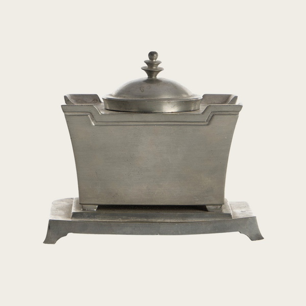 1920s Pewter Inkwell by Just Andersen